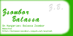 zsombor balassa business card